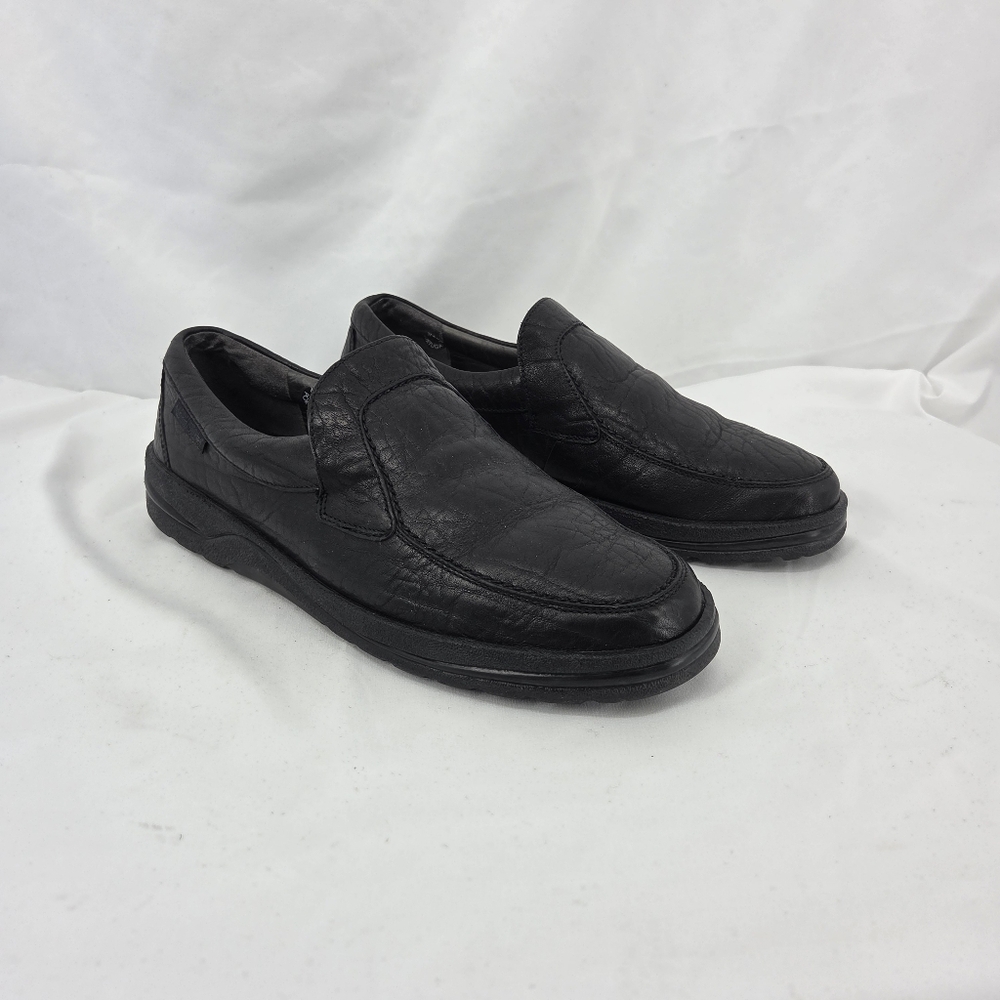 Mephisto Air Jet Black Leather Loafers Men's US 9.5